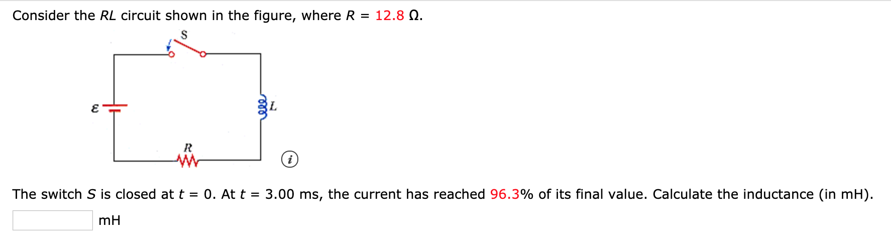 Solved Consider the RL circuit shown in the figure, where R | Chegg.com