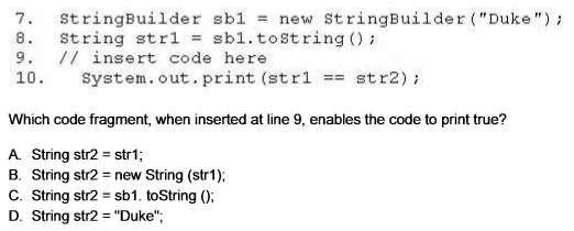 Solved 7. st ringBuilder sbl = new StringBuilder ("Duke"); | Chegg.com