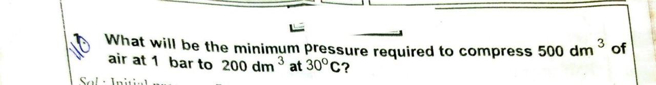 Solved What will be the minimum pressure required to | Chegg.com