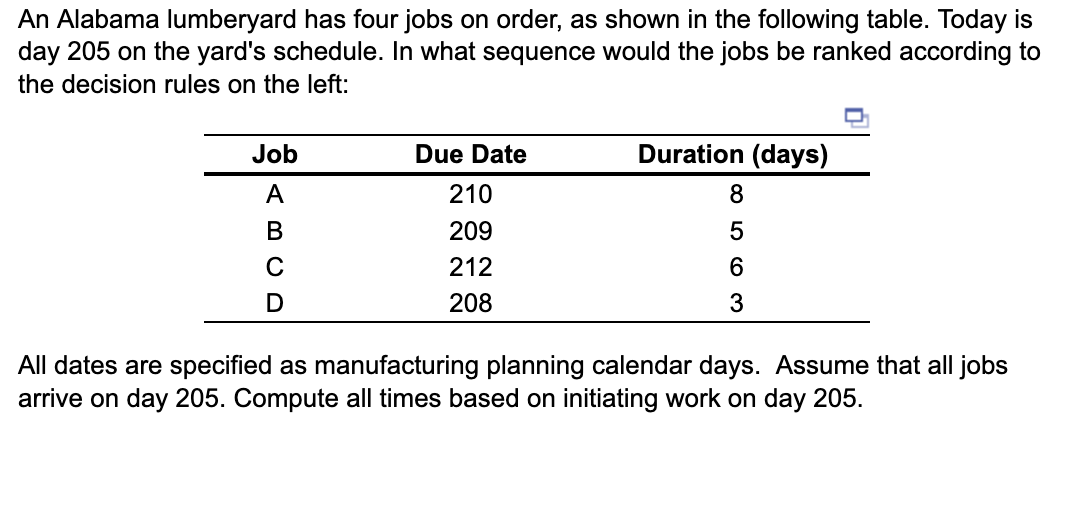 solved-the-average-tardiness-job-lateness-for-the-sequence-chegg