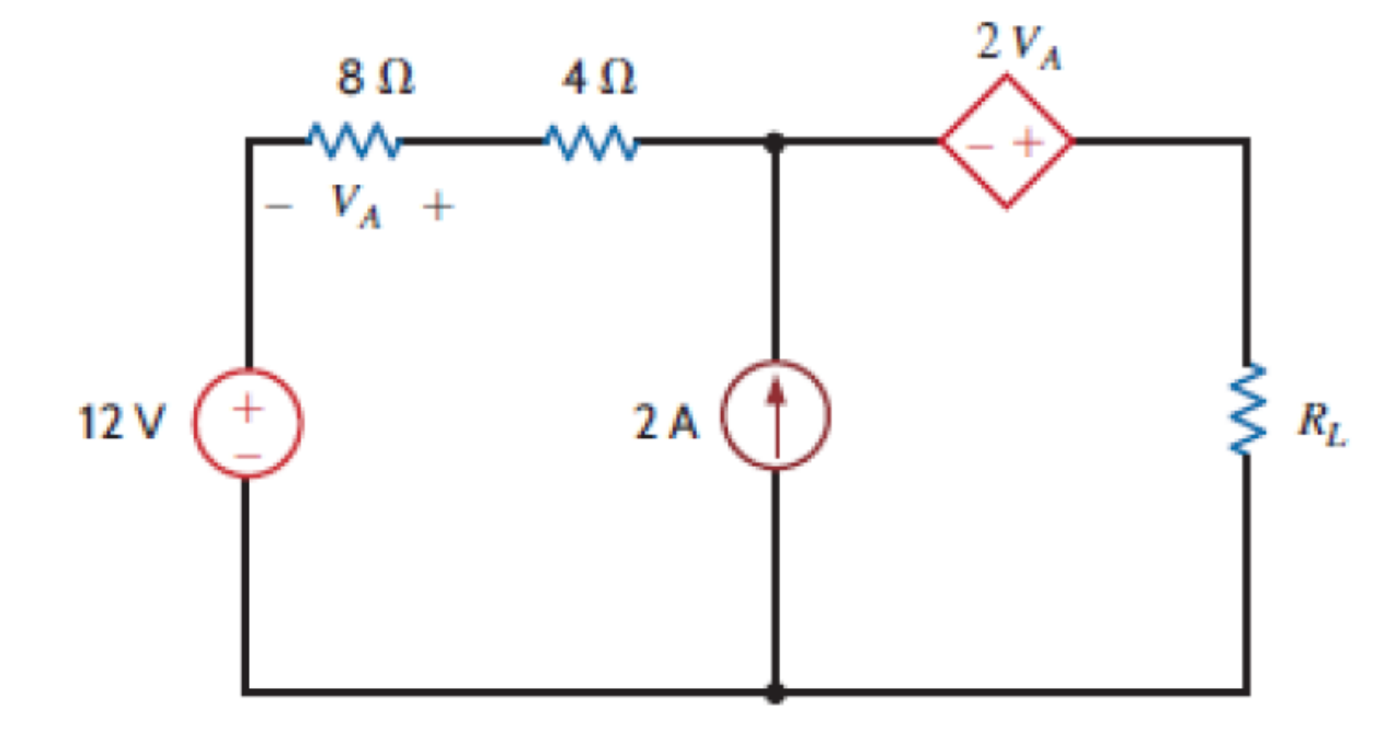 Solved Find the value of 𝑅𝐿 in the circuit that gives | Chegg.com