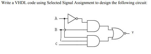 vhdl signal assignment code