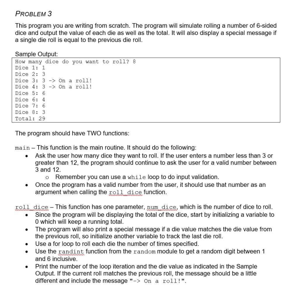 Solved (Dice Rolling) Write an application to simulate the