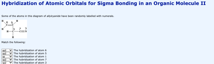 Solved Hybridization Of Atomic Orbitals For Sigma Bonding In | Chegg.com