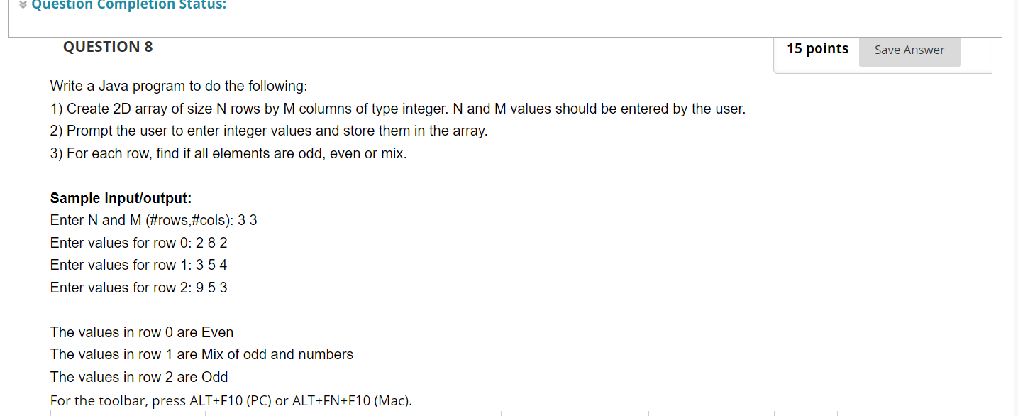 Solved Question Completion Status: QUESTION 8 15 points Save | Chegg.com