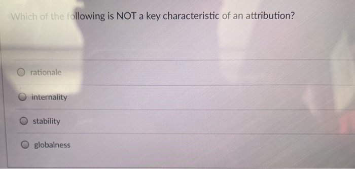 Solved Which of the following is NOT a key characteristic of | Chegg.com