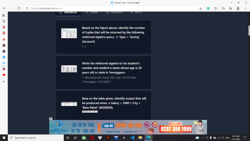 Quizizz Hack - School Cheats C 3 | Chegg.com