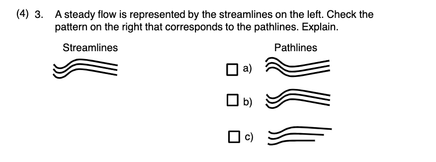 Solved (4) 3. A steady flow is represented by the | Chegg.com