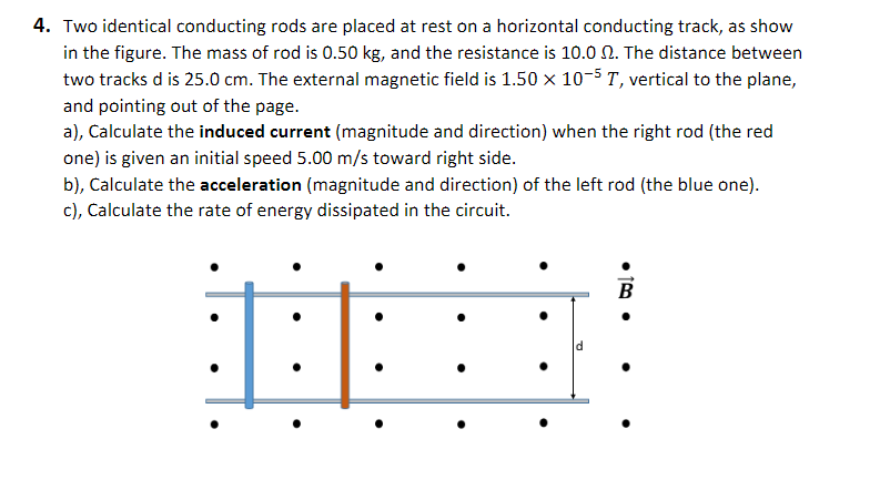 Solved 4. Two identical conducting rods are placed at rest | Chegg.com