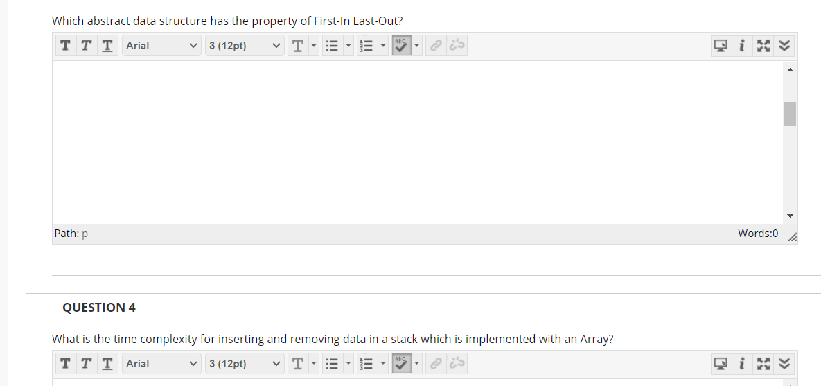 Solved Which abstract data structure has the property of | Chegg.com