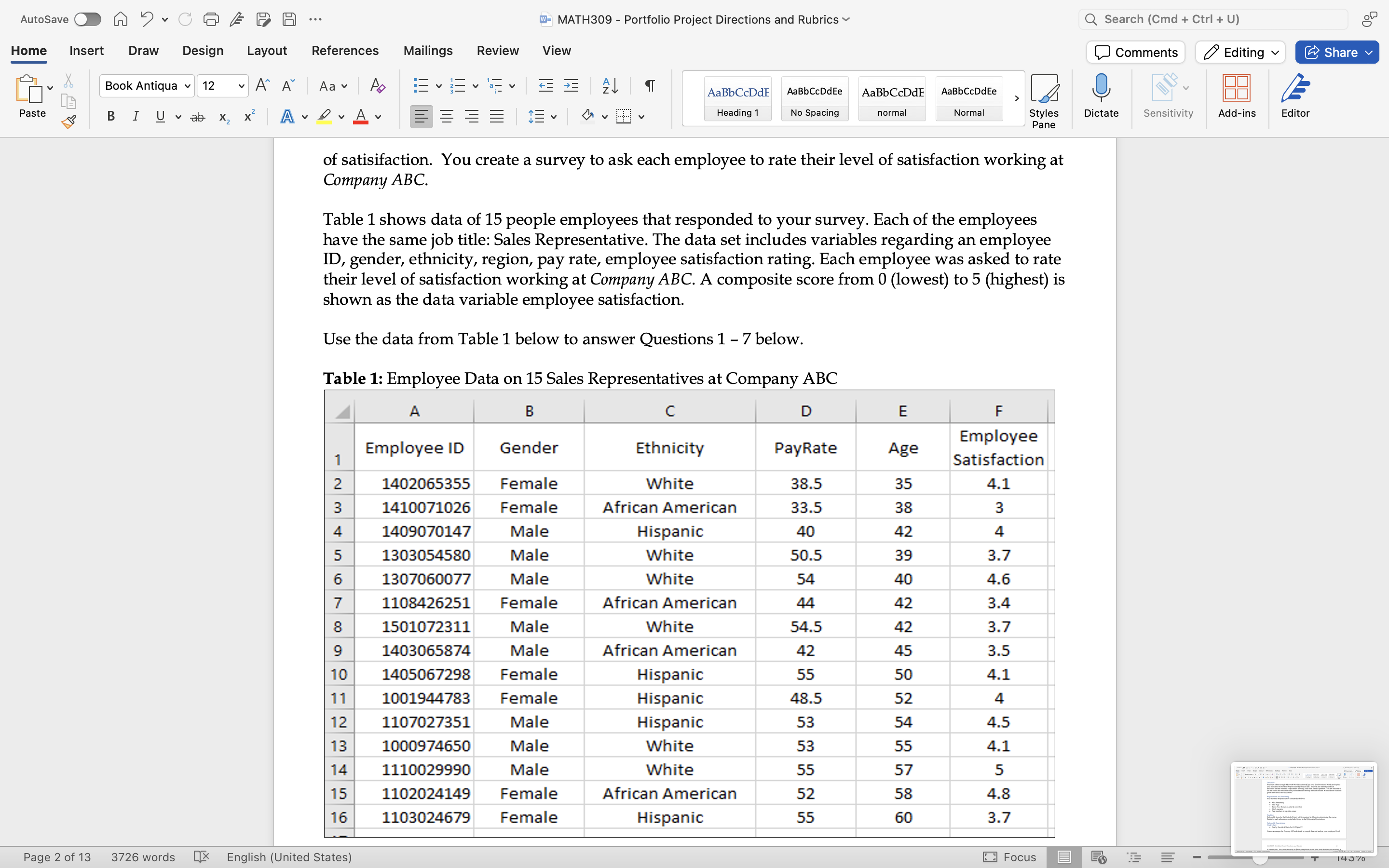 Solved DirectionsYou must submit a single Microsoft Word | Chegg.com