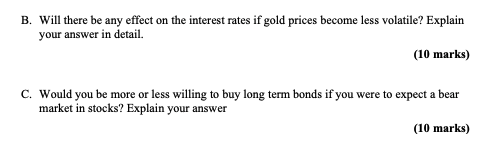 Solved B. Will There Be Any Effect On The Interest Rates If | Chegg.com