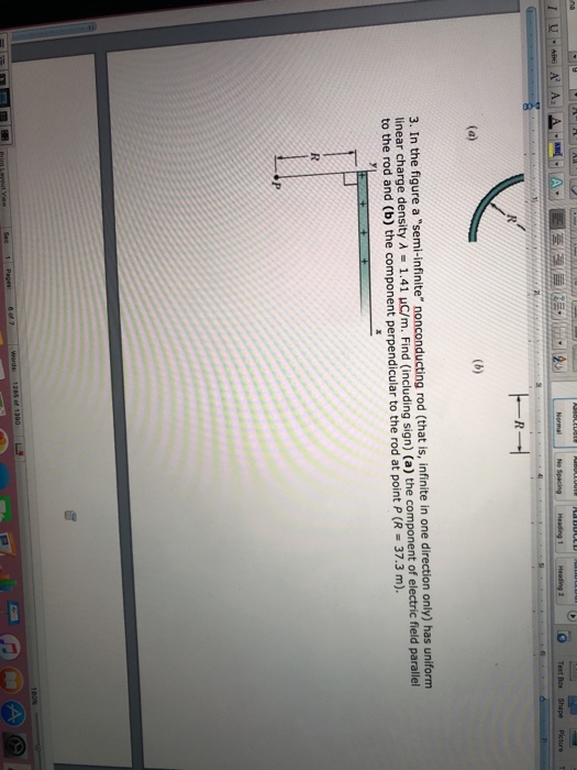 Solved 1. The figure shows two parallel nonconducting rings | Chegg.com