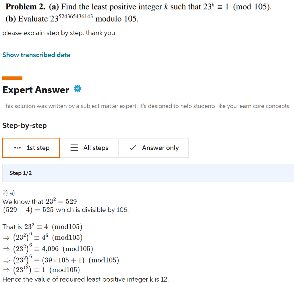 Solved can somebody break this down please ? how they got | Chegg.com