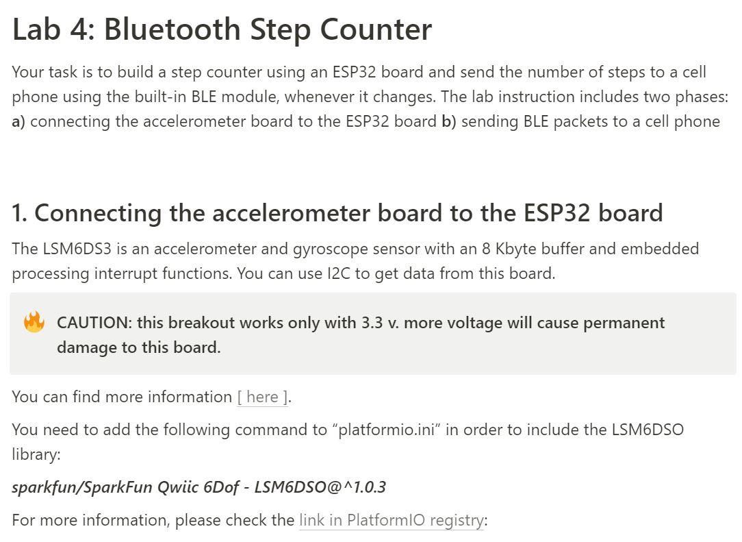 Lab 4 Bluetooth Step Counter Your task is to build a Chegg