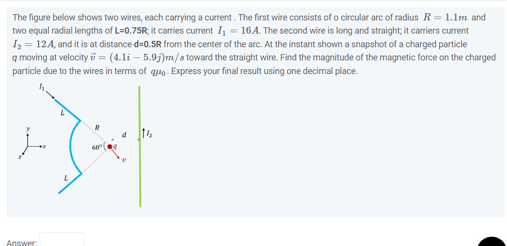 Solved The Figure Below Shows Two Wires, Each Carrying A | Chegg.com