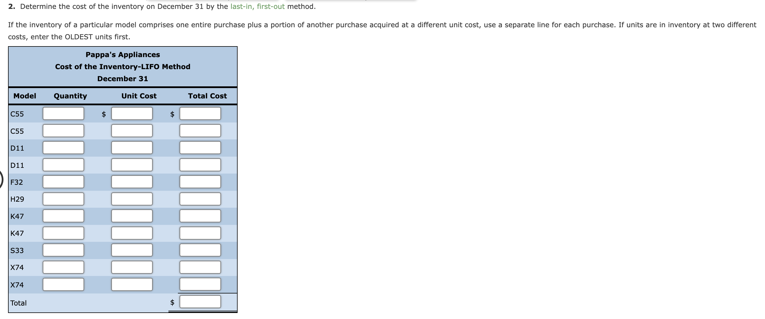 Solved Periodic Inventory by Three Methods follows: 1. | Chegg.com