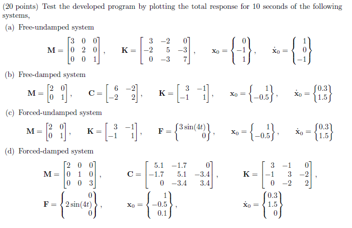 (45 points) Develop a general-purpose MATLAB program | Chegg.com