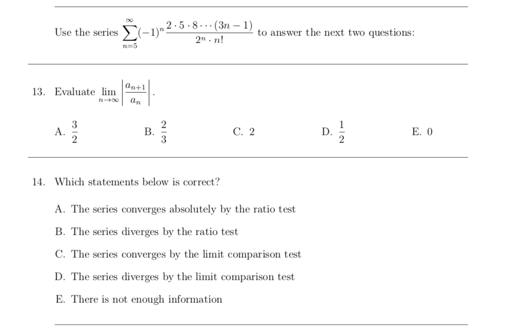 what is the answer to 2 3n 5 )= 8
