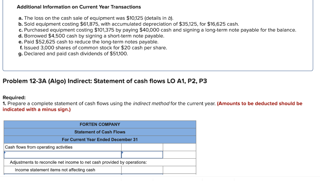 Solved Use the following information for the Problems below. | Chegg.com