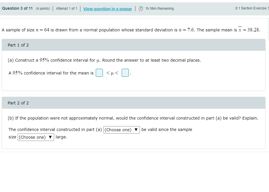 Solved Question 3 of 11 (4 points) | Attempt 1 of 1 | View | Chegg.com