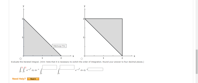 Solved Sketch The Region Of Integration Select The Correct Chegg Com