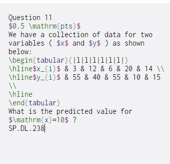 Solved Question 11 $0.5 \mathrm{pts) $ We have a collection | Chegg.com