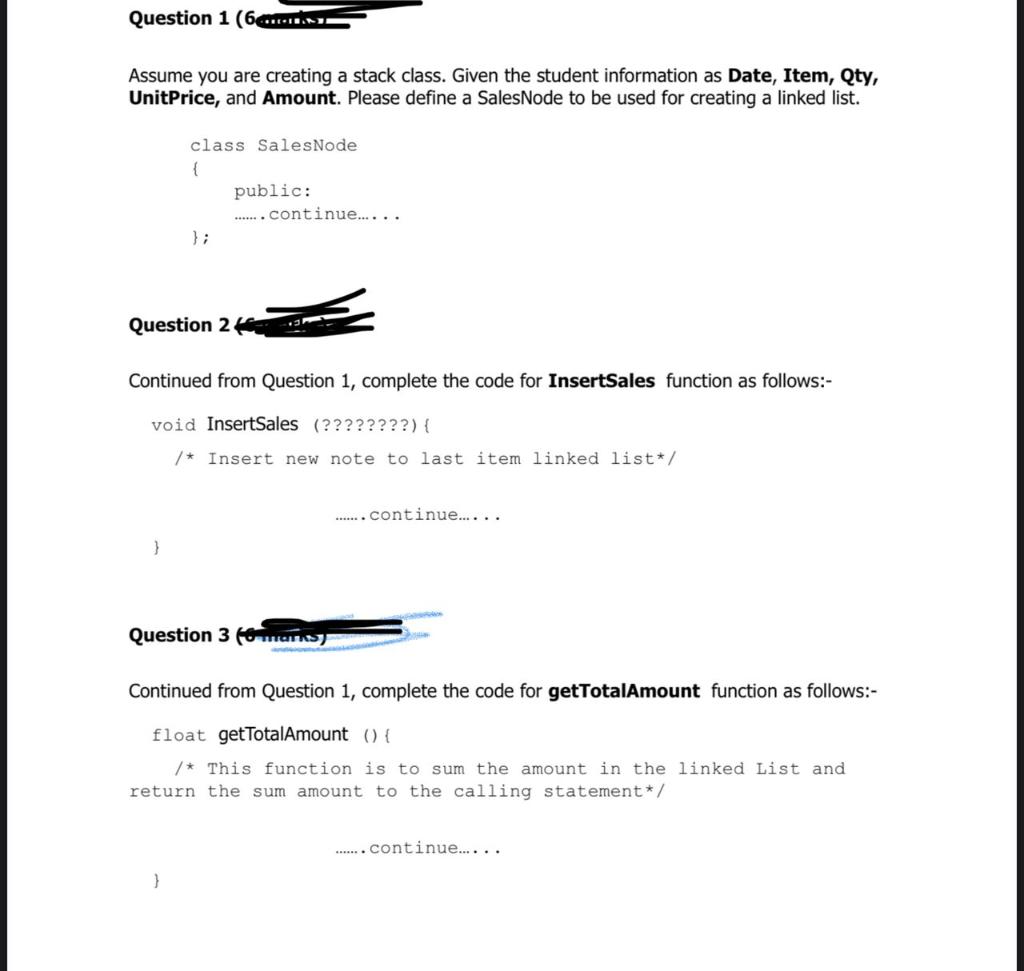 Solved Question 1 (6CTIE Assume you are creating a stack | Chegg.com