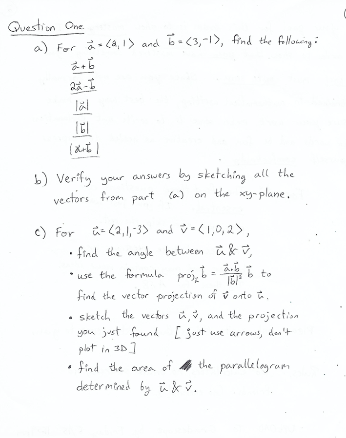 Solved Question A One For A 2 1 And To 3 1 Find Chegg Com