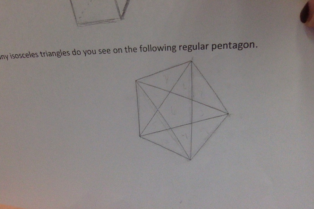 Solved How many isosceles triangles do you see on the