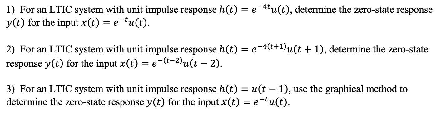 Solved 1 For An Ltic System With Unit Impulse Response