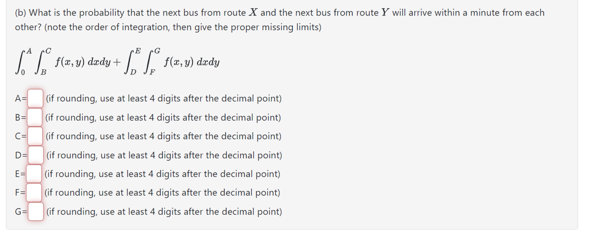 Two different and independent bus routes come to the | Chegg.com