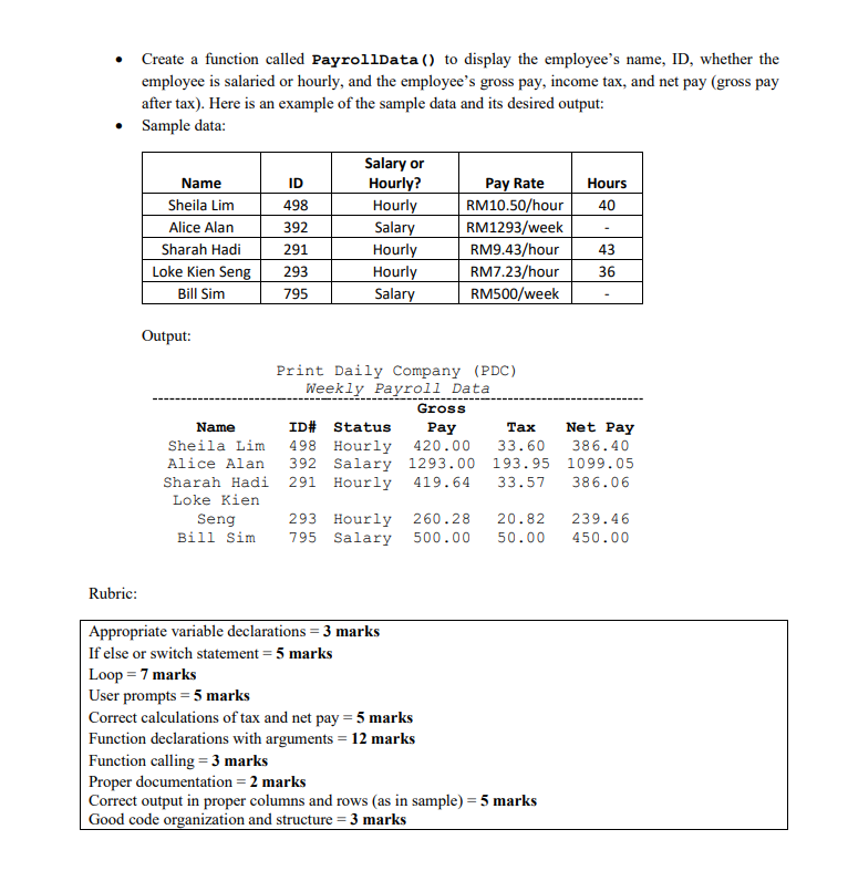 Solved Must use Java Language Question Print Daily Company Chegg