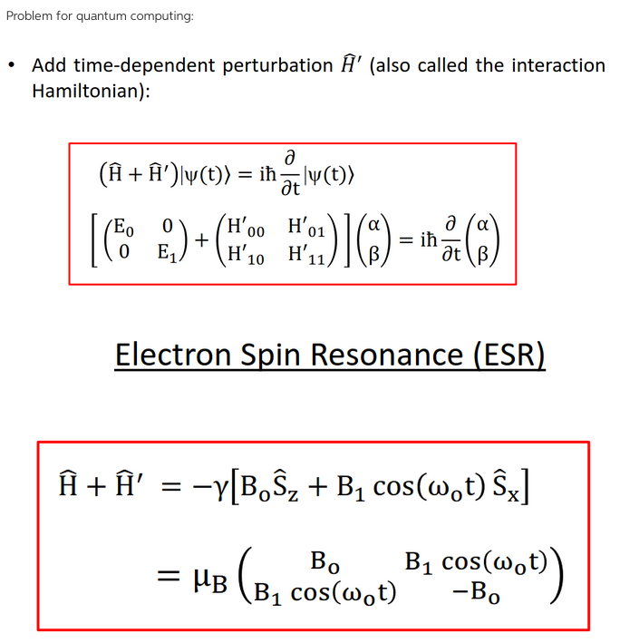 Solved Problem For Quantum Computing Add Time Dependen Chegg Com