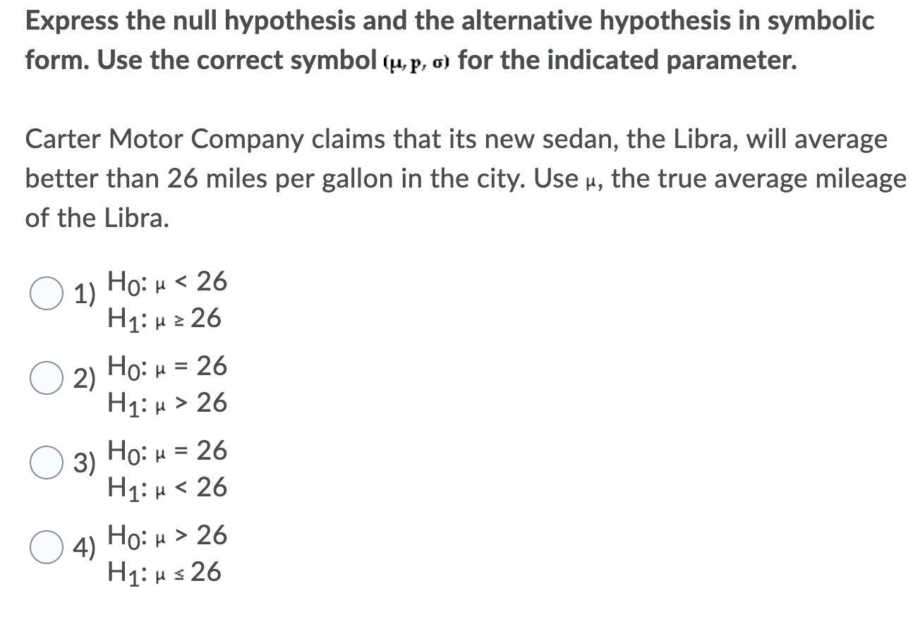 Solved Determine whether the hypothesis test involves a | Chegg.com