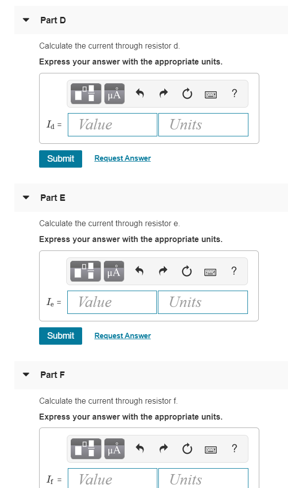 Solved Calculate the current through each resistor in the | Chegg.com