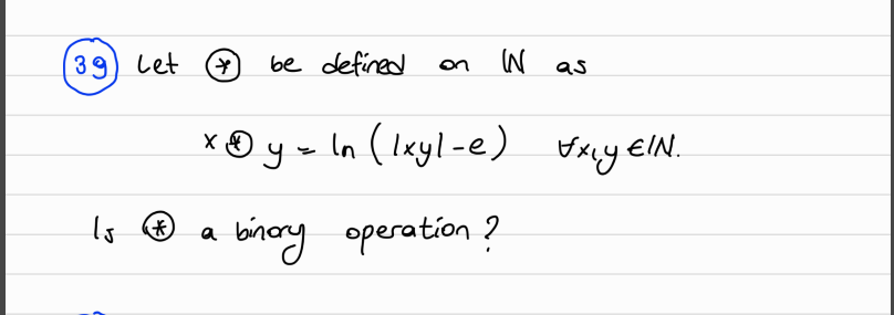 Solved This is the question in my abstract math class, | Chegg.com