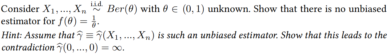 Solved Consider X1,…,Xn∼ i.i.d. Ber(θ) with θ∈(0,1) unknown. | Chegg.com