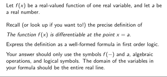 Solved Let f(x) be a real-valued function of one real | Chegg.com