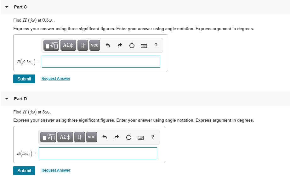 Solved Consider the high-pass filter shown in (Figure 1). | Chegg.com