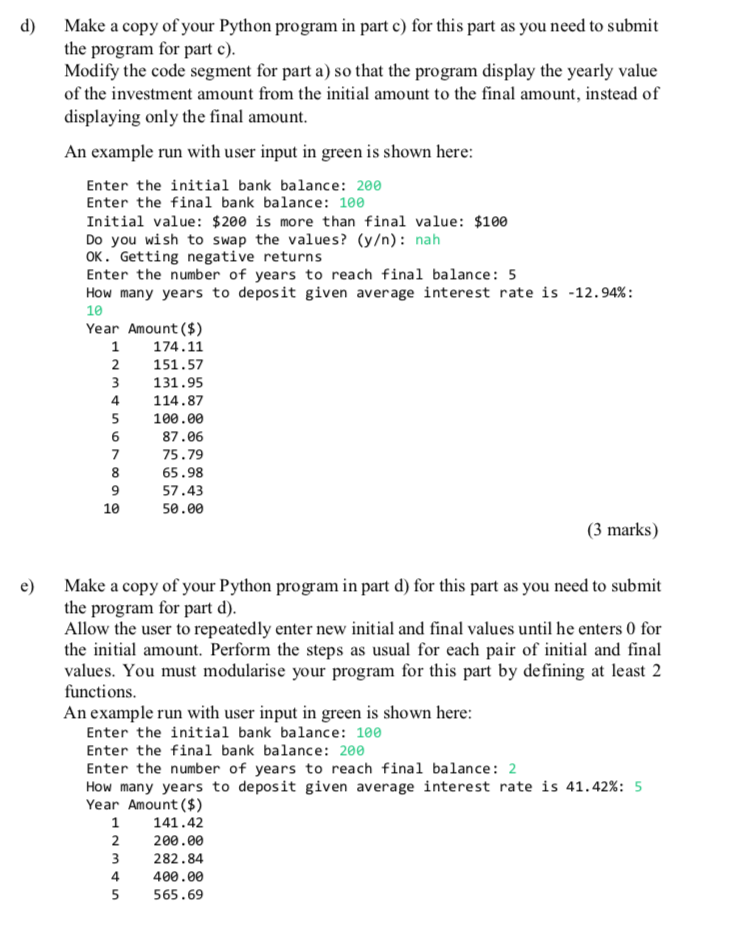 Solved Write a Python program to perform the following | Chegg.com
