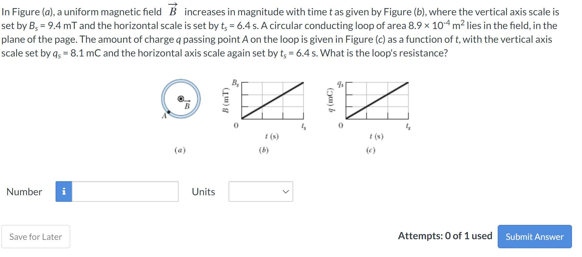 Solved In Figure (a), a uniform magnetic field Ř increases | Chegg.com
