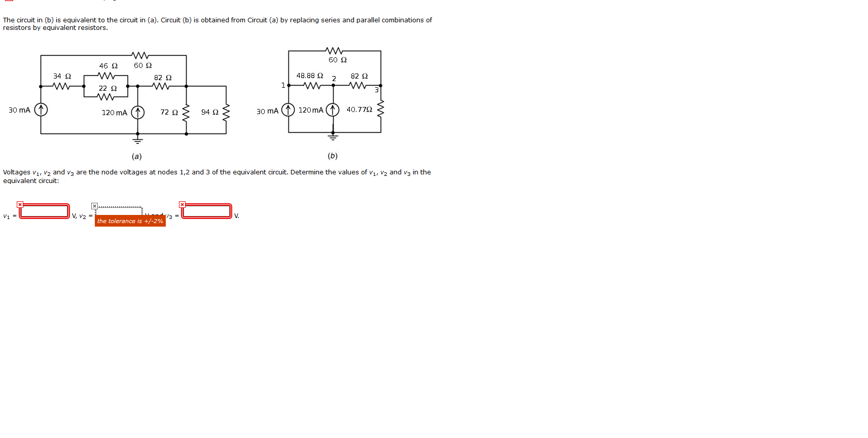 Solved The Circuit In (b) Is Equivalent To The Circuit In | Chegg.com