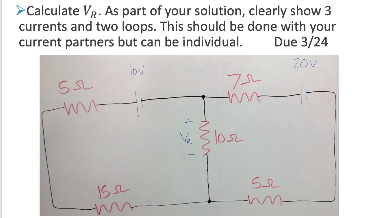Solved Calculate VR. As part of your solution, clearly show | Chegg.com