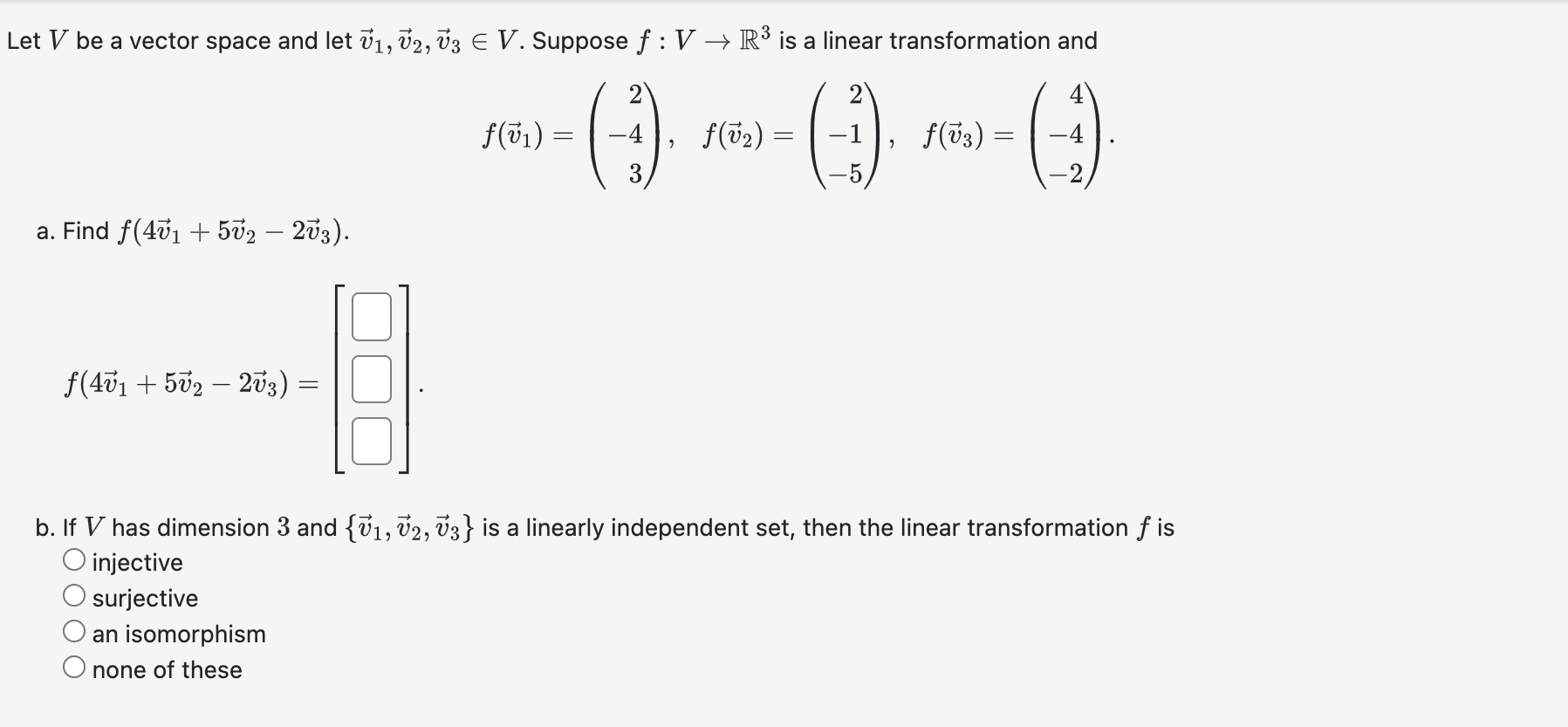 Solved Let V Be A Vector Space And Let V1,v2,v3∈V. Suppose | Chegg.com