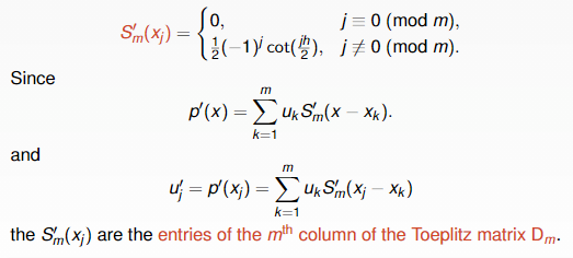 1a.) Write out the Fourier differentiation matrix | Chegg.com