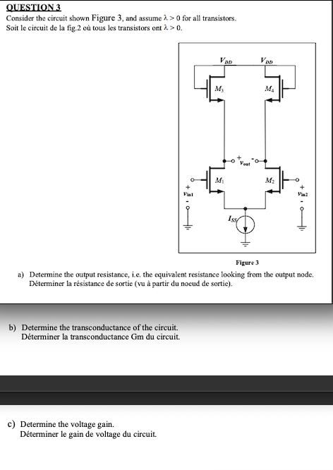 Solved QUESTION 3 Consider the circuit shown Figure 3, and | Chegg.com