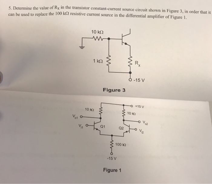 Solved he value of Ry in the transistor constantcurrent