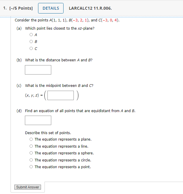 Solved (b) What is the distance between A and B ? (c) What | Chegg.com