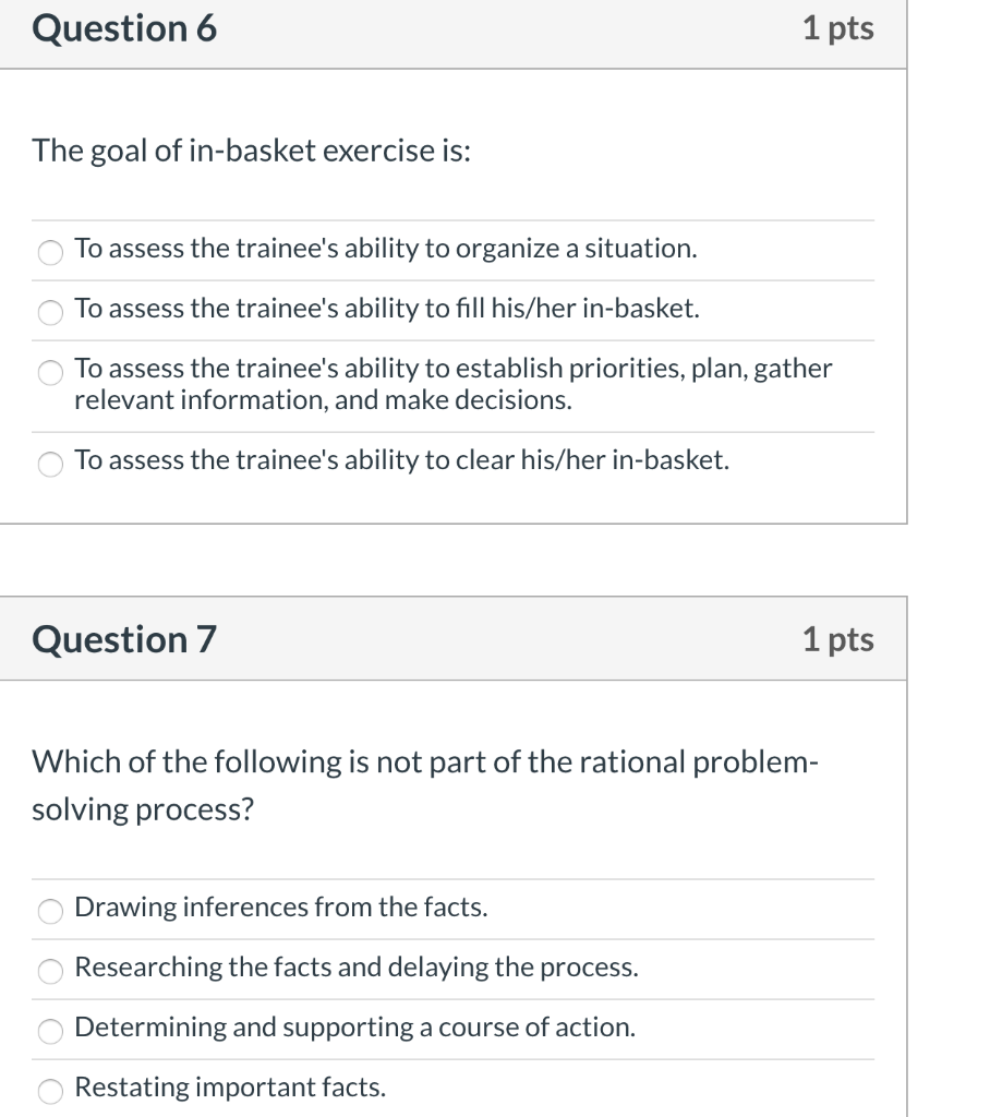Solved Question 1 1 pts The following are techniques of | Chegg.com